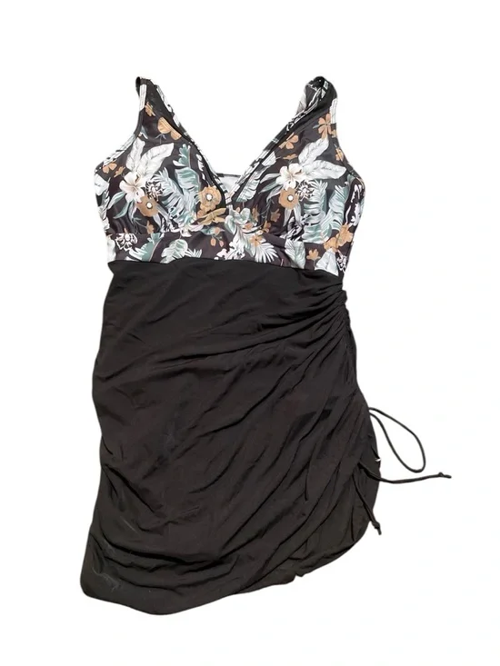 NWT Blooming Jelly XL Tummy Control Swim Dress 👗 🌸 One Piece Cover Up attached - Picture 2 of 5